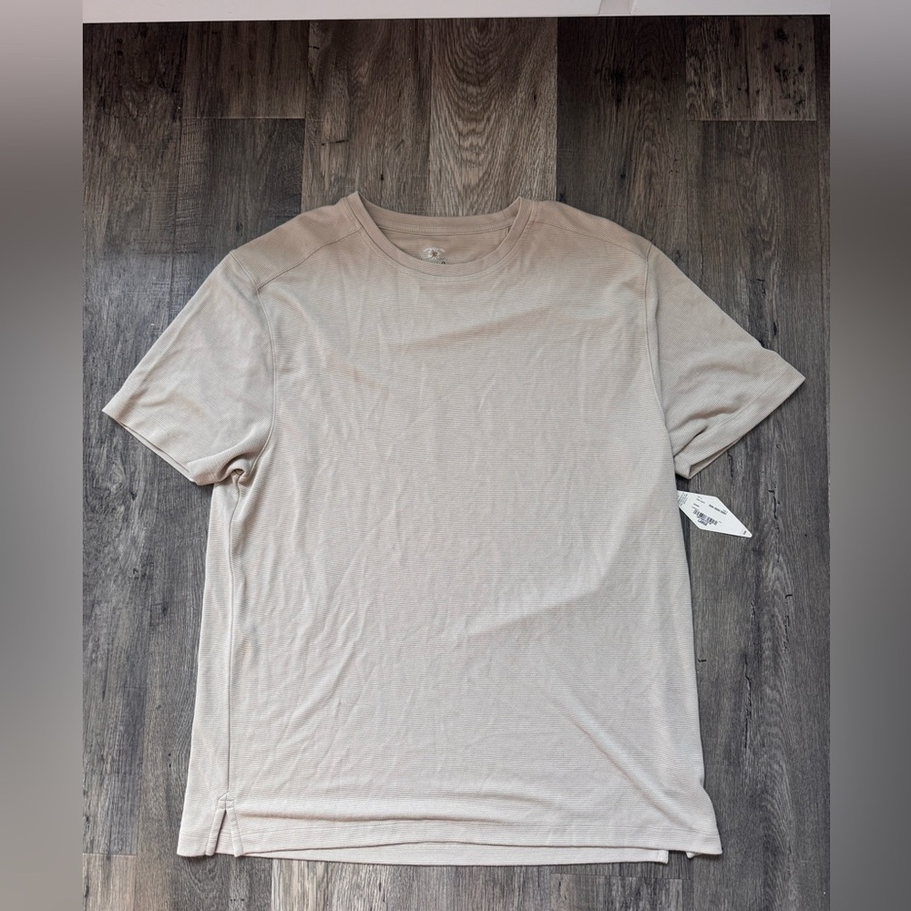 Men's Short-Sleeve Crewneck Tee in Light Beige
